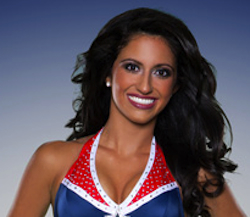 Brianna: Patriots cheerleader majoring in biology and chemistry…future dentist!