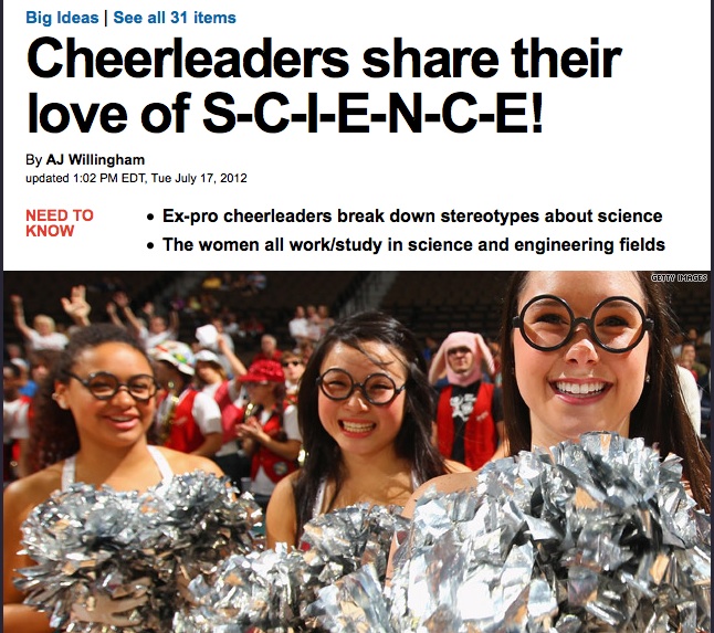 HLNTV: "Can’t a lady contemplate string theory while dancing her pom-poms off?"