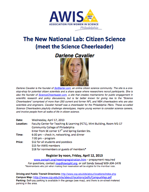 Exploring the "New National Lab," tonight in Philly with the Association of Women in Science, Philadelphia