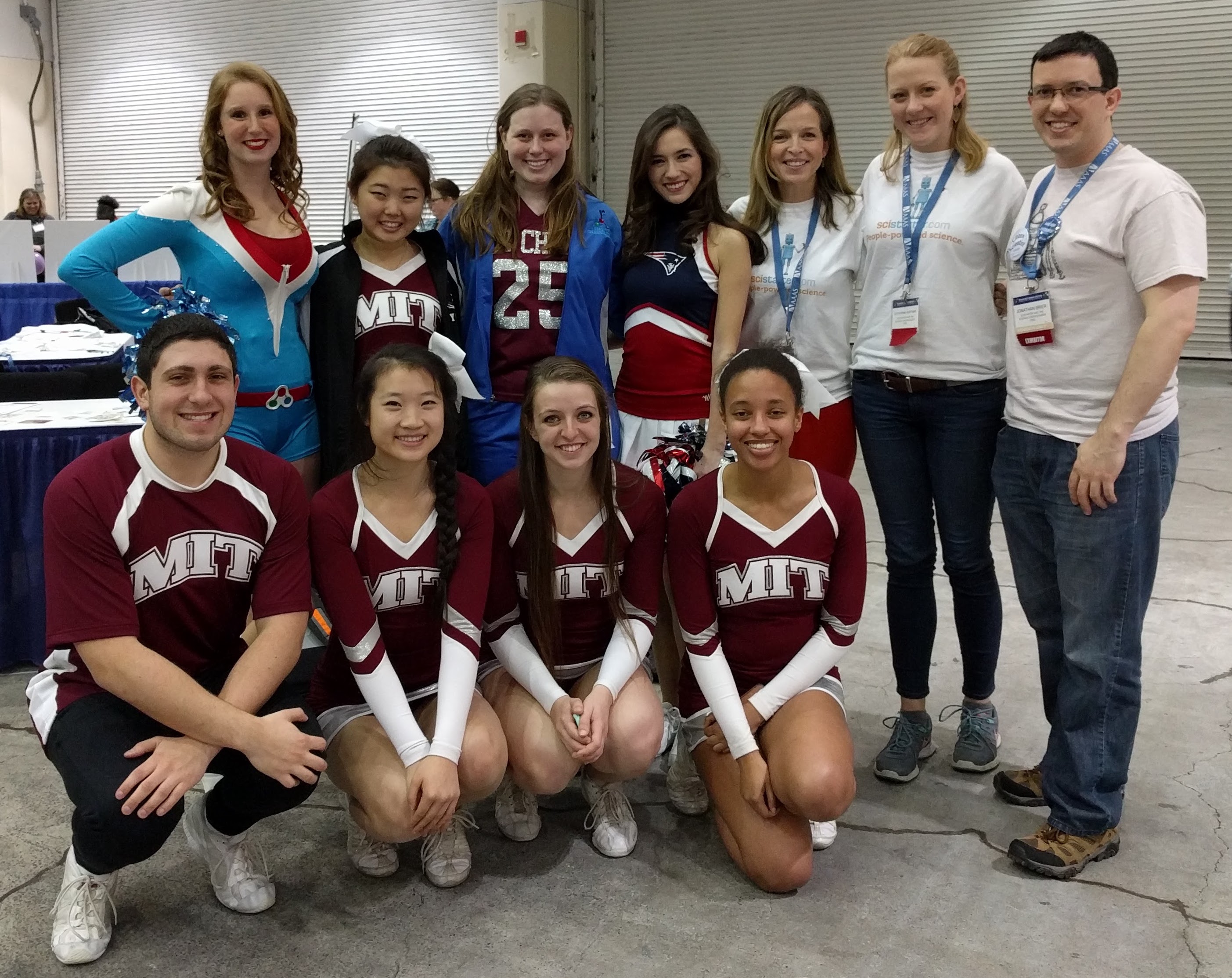 Science Cheerleaders teach physics at AAAS Family Day!