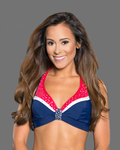 Trish: New England Patriots cheerleader (captain) and civil engineer. -  Science Cheerleaders